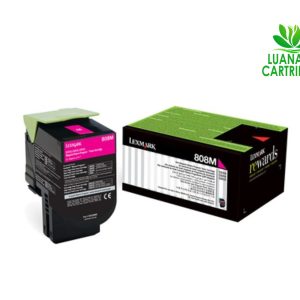 Genuine Lexmark 808M High Yield Magenta Laser Toner Cartridge